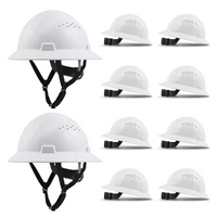UNINOVA Vented Full Brim Hard Hats for Crews – 2, 6 or 10 Pack