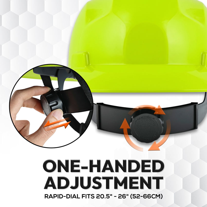 Full Brim Hard Hat 10 Pack ANSI Safety Helmets for Construction Crews