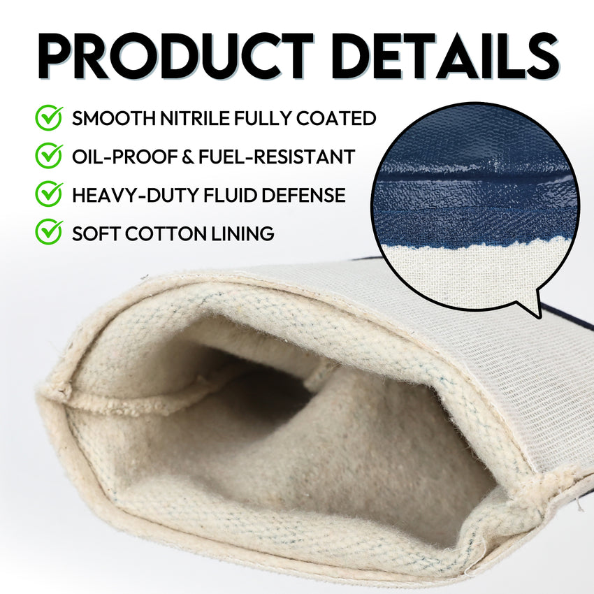 UNINOVA Fully Coated Nitrile Chemical Resistant Gloves – Oil & Fuel Resistant
