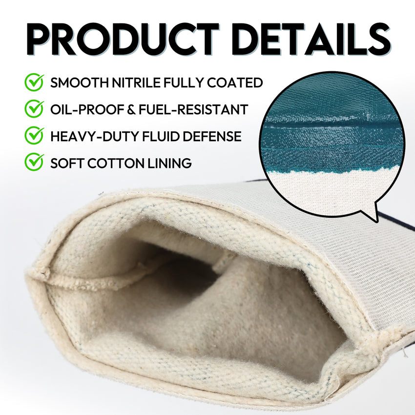 UNINOVA Fully Coated Nitrile Chemical Resistant Gloves – Oil & Fuel Resistant