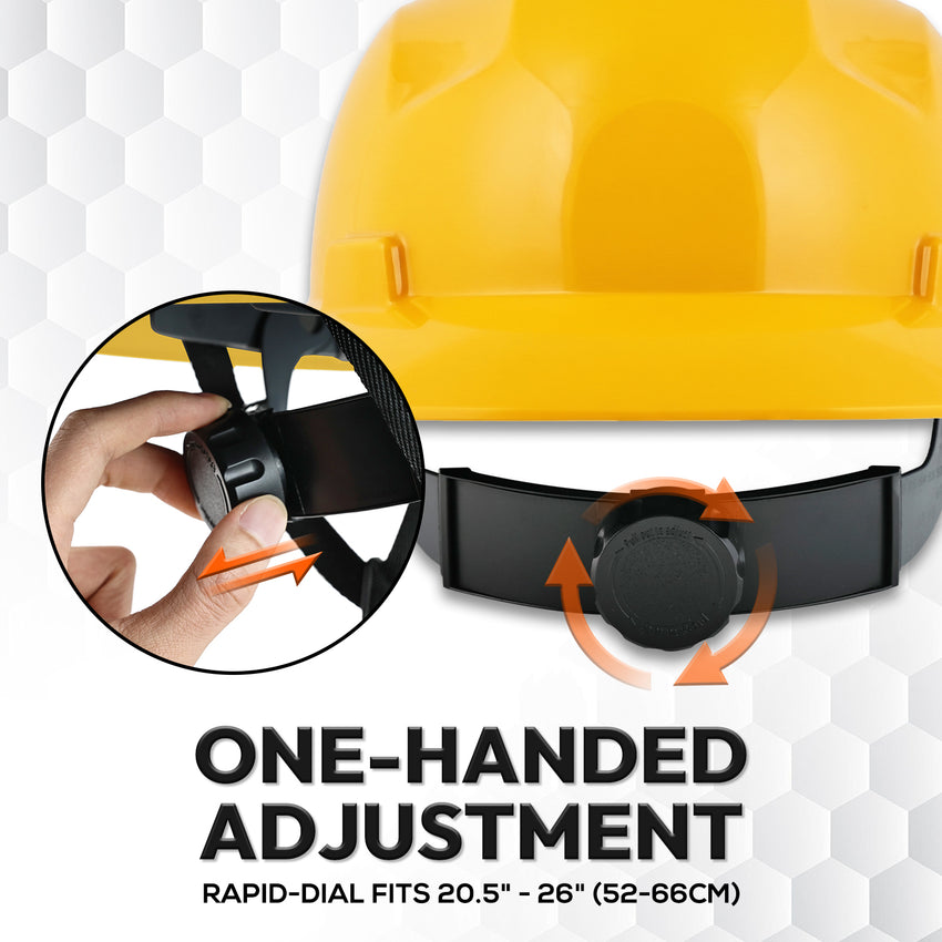 UNINOVA Vented Full Brim Hard Hats for Crews – 2, 6 or 10 Pack