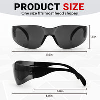 UNINOVA Wraparound Safety Glasses – ANSI Z87.1, Anti-Fog & Anti-Scratch, Clear/Smoke