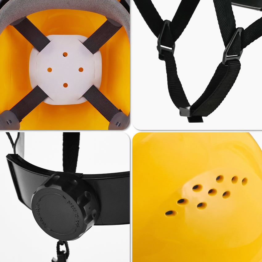 UNINOVA Vented Full Brim Hard Hats for Crews – 2, 6 or 10 Pack