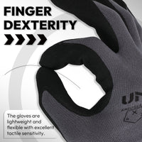 UNINOVA Nitrile Coated Touchscreen Work Gloves with MicroFoam Grip – Bulk Pack Options