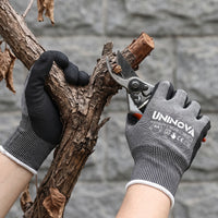 UNINOVA ANSI A4 18-Gauge Nitrile-Coated Gloves, Reinforced Thumb