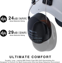 UNINOVA Forestry Helmet Chainsaw Helmet Arborist Helmet with Mesh Visor Face Shield and Earmuffs Ear Protection Safety Hard Hat Logging Tree Garden Work Helmet OSHA Hardhats