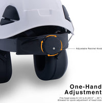 UNINOVA Forestry Helmet Chainsaw Helmet Arborist Helmet with Mesh Visor Face Shield and Earmuffs Ear Protection Safety Hard Hat Logging Tree Garden Work Helmet OSHA Hardhats