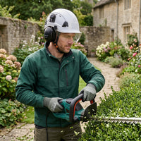 UNINOVA Logging PPE Kit Arborist Safety Gear Set with Vented Hard Hat Earmuffs Clear & Tinted Safety Glasses and A4 Cut Resistant Gloves