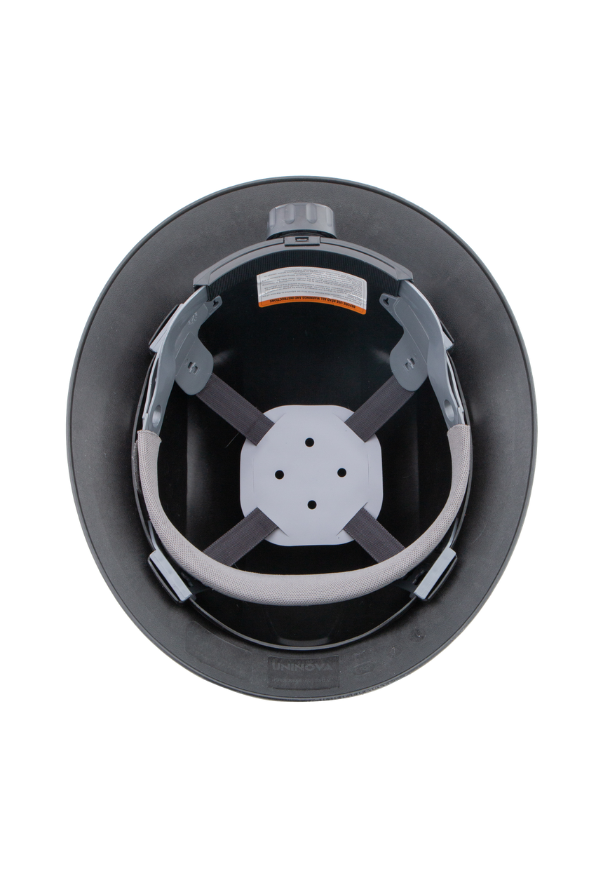 UNINOVA Full-Brim Hard Hat – ANSI Z89.1 Type I Class E Non-Vented Carbon Fiber Pattern Safety Helmet