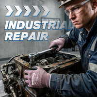 UNINOVA ANSI A6 Cut Resistant Gloves with Sandy Nitrile Grip and Touchscreen Capability