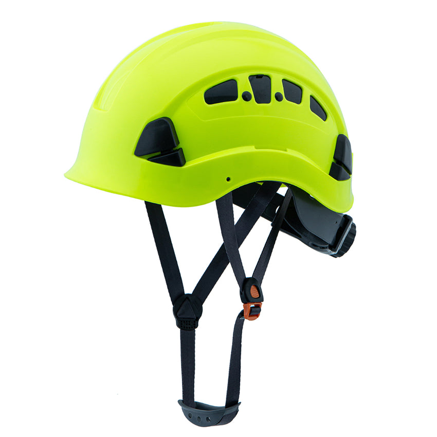 UNINOVA Type I Class C Vented ABS Hard Hat with 6-Point Ratchet Suspension & Chin Strap