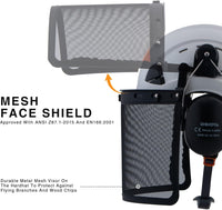 UNINOVA Forestry Helmet Chainsaw Helmet Arborist Helmet with Mesh Visor Face Shield and Earmuffs Ear Protection Safety Hard Hat Logging Tree Garden Work Helmet OSHA Hardhats