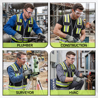 Plumbing PPE Kit for Technicians – Safety Vest, Gloves, Goggles & Earplugs