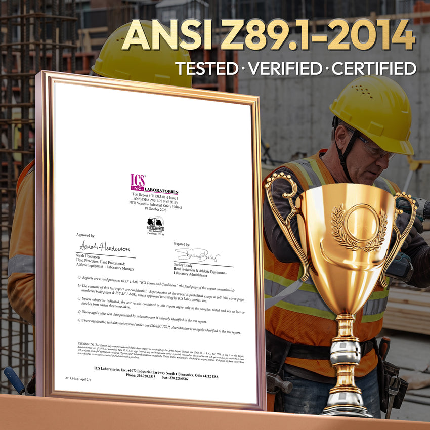 UNINOVA Custom Logo Vented Cap Style Hard Hat, ANSI Type I Class C