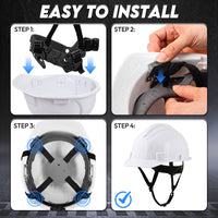 UNINOVA Non-Vented Class E Hard Hat, 4-Point Ratchet, Chin Strap