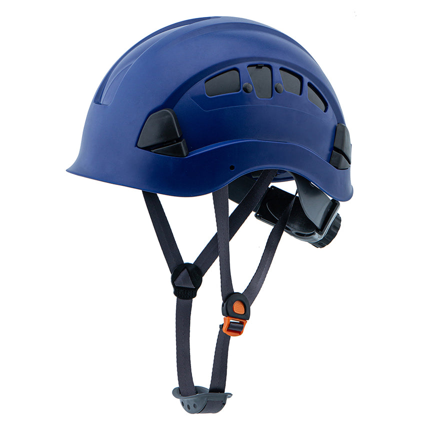 UNINOVA Type I Class C Vented ABS Hard Hat with 6-Point Ratchet Suspension & Chin Strap