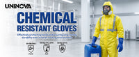 UNINOVA 11-Inch PVC Chemical Resistant Gloves – Sandy Grip, Cotton Lined