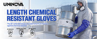 UNINOVA 26-Inch PVC Chemical Resistant Gloves – Sandy Grip, Full Arm