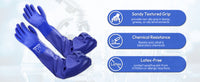 UNINOVA 26-Inch PVC Chemical Resistant Gloves – Sandy Grip, Full Arm