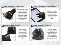 UNINOVA ANSI A4 Oil-Grip 13-Gauge Work Gloves – Multipack