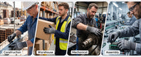 UNINOVA ANSI A4 18-Gauge Nitrile-Coated Gloves, Reinforced Thumb