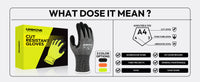 UNINOVA ANSI A4 18-Gauge Nitrile-Coated Gloves, Reinforced Thumb