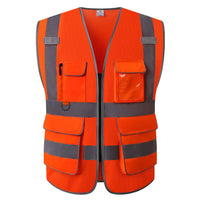 High Visibility Safety Vest ANSI Class 2 Reflective Mesh Work Vest