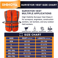 High Visibility Safety Vest ANSI Class 2 Reflective Mesh Work Vest