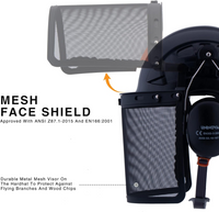 forestry helmet with face shield  chainsaw helmet 