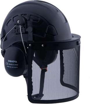 safety helmet with face shield chainsaw helmet with face shield 