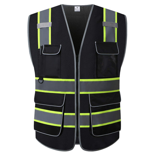 High Visibility Safety Vest ANSI Class 2 Reflective Mesh Work Vest