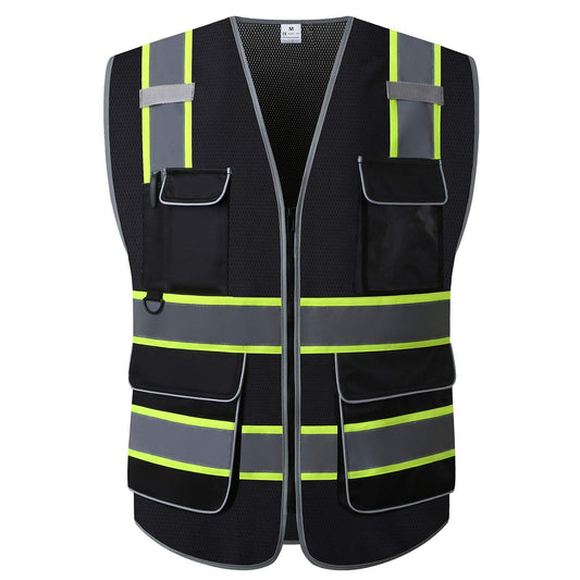 High Visibility Safety Vest ANSI Class 2 Reflective Mesh Work Vest