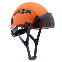 UNINOVA Type I Class C Vented Climbing-Style Safety Helmet with Clear Visor
