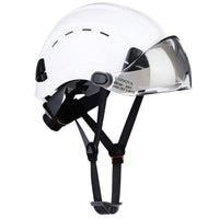 UNINOVA Hard Hats Construction OSHA ANSI Z89.1 Approved Safety Helmet Vented Hard Hat with Visor Adjustable 6 Pt Suspension Safety Hardhats Construction Work