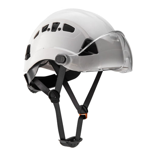UNINOVA Type I Class C Vented Climbing-Style Safety Helmet with Clear Visor
