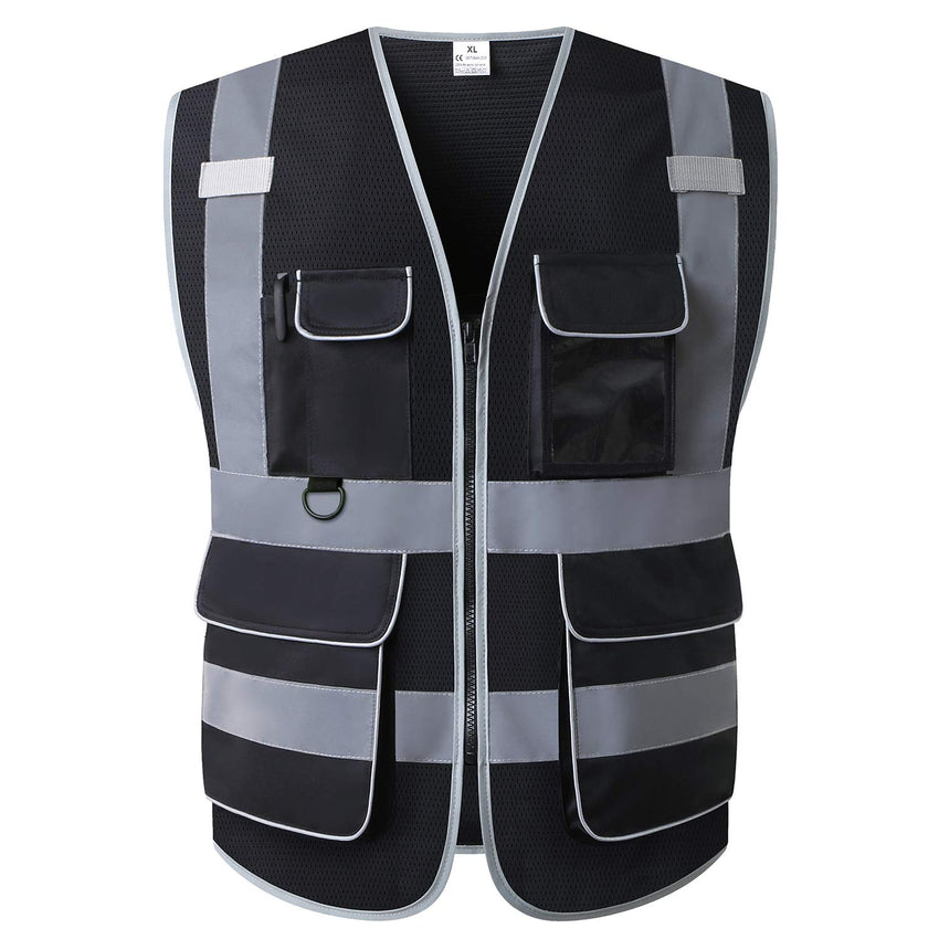 High Visibility Safety Vest ANSI Class 2 Mesh Reflective Work Vest