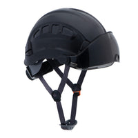 UNINOVA Type I Class C Vented Climbing-Style Safety Helmet with Clear Visor