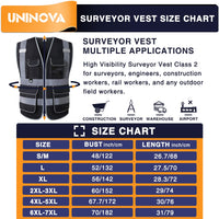 High Visibility Safety Vest ANSI Class 2 Mesh Reflective Work Vest